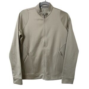Adidas Adipure Gray Beige Full Zipper Track Jacket